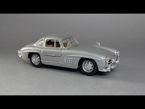 Видео: 1955 Mercedes-Benz 300SL Gullwing W198 | Hongwell Cararama | Масштабная модель автомобиля 1:43