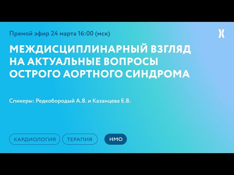 Видео: Онлайн-семинар «Междисциплинарный взгляд на актуальные вопросы острого аортного синдрома»