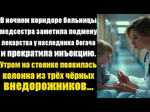 Видео: В ночном коридоре больницы медсестра заметила подмену лекарства у наследника богача и остановила это