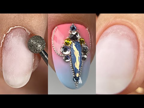 Видео: Аппаратный маникюр пошагово💅Омбрэ💅Градиент💅Как закрепить стразы