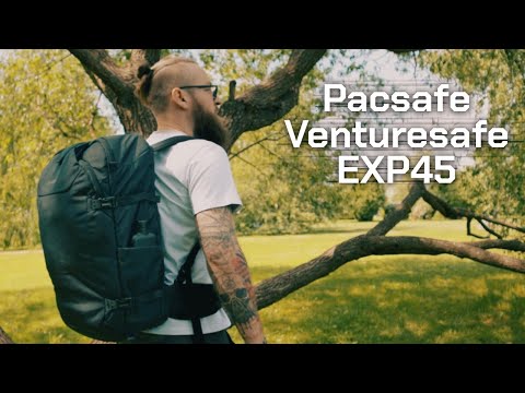 Видео: ЗАЩИЩЕННЫЙ РЮКЗАК ДЛЯ ПУТЕШЕСТВИЙ - Pacsafe Venturesafe EXP45