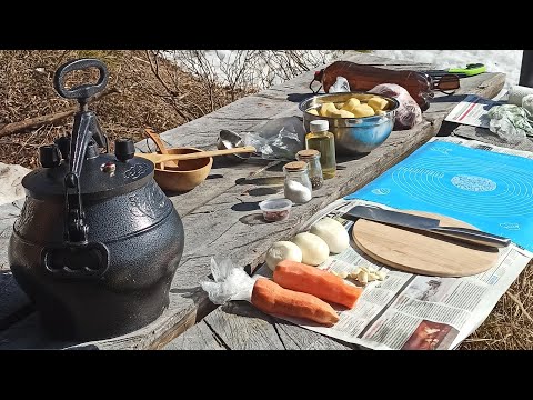 Видео: Тушеная картошка с мясом в Афганском казане, первый опыт.
