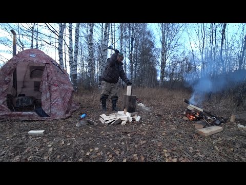 Видео: ОДИН НА РЕКЕ! БОРОВАЯ ДИЧЬ ДУРКУЕТ, КОСАЧИ У ПАЛАТКИ \ ЛОВЛЯ НАЛИМА ОСЕНЬЮ \ ВКУСНЫЙ УЖИН НА ПЕЧКЕ!