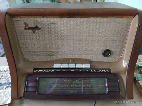 Видео: Daugava (Даугава) radio record player 1957