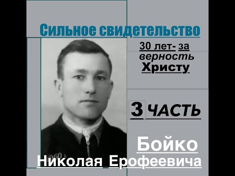 Видео: Свидетельство Бойко Николая Ерофеевича - 3 я часть- Вячеслав Бойнецкий