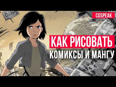 Видео: КАК РИСОВАТЬ КОМИКСЫ И МАНГУ ПОШАГОВО