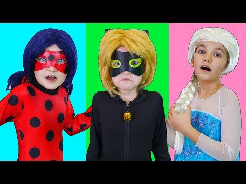 Видео: ХОЛОДНО СЕРДЦЕ FROZEN | ЛЕДИ БАГ И СУПЕР КОТ