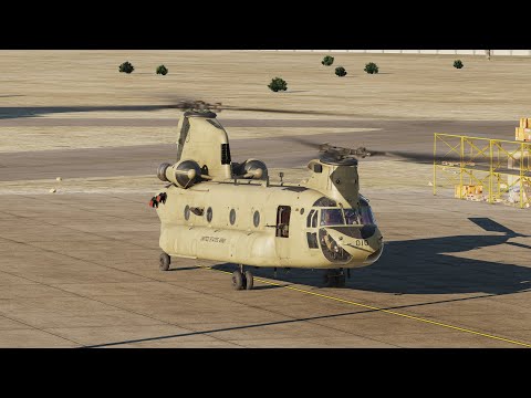 Видео: DCS CH-47F. Запуск, руление, взлет.