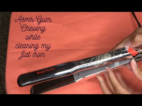 Видео: ASMR Жевательная резинка Мягкая речь Чистящий утюг