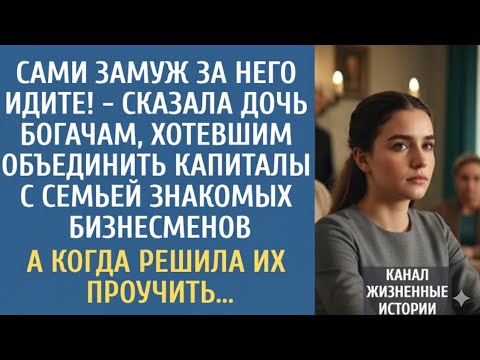 Видео: Сами замуж за него идите! - сказала родителям, подыскавшим ей богатого жениха… А решив их проучить…