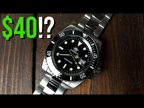 Видео: Как это возможно за 40 долларов? | Полный обзор Addiesdive MY3-2 / MY-H3 Submariner Homage