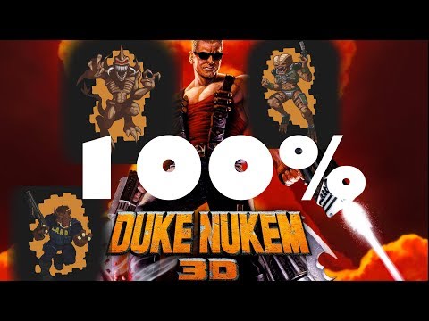 Видео: Полное прохождение игры Duke Nukem 3D, секреты + пасхалки 100% эпизод первый.