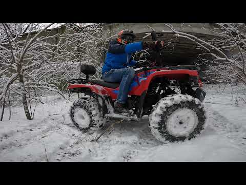 Видео: Linhay Z180 Тест по снегу