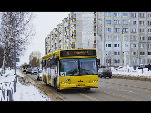 Видео: Сургут | МАЗ-103.469 АМ 655 86 | Mercedes OM906LA + Diwa Voith | ОАО "СПАТО"