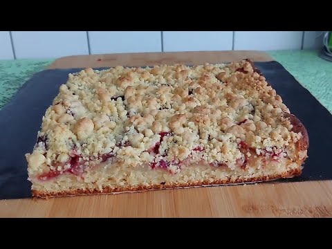 Видео: ЗАЛИВНОЙ ПИРОГ С ФРУКТАМИ И ШТРОЙЗЕЛЕМ/ Быстро Просто и очень Вкусно