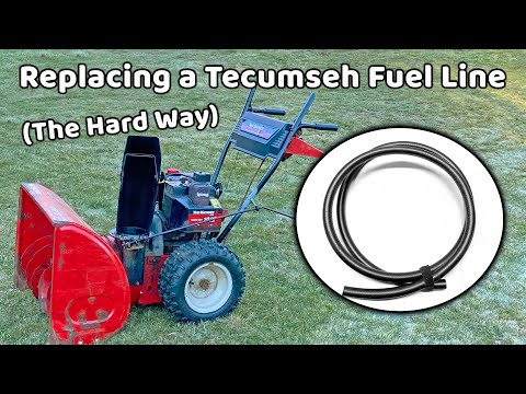 Видео: Как заменить топливопровод в двигателе снегоочистителя Tecumseh самым сложным способом