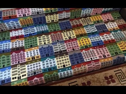 Видео: Плед спицами с домами