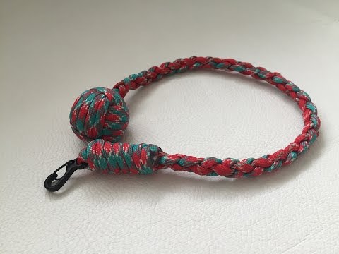 Видео: Темляк "Обезьяний кулак" из паракорда