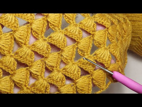 Видео: Интересный УЗОР КРЮЧКОМ всего 1 ряд!!!   ВЯЗАНИЕ для начинающих EASY crochet pattern - only 1 row!