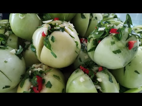 Видео: #ինչպես պատրաստել կանաչ լոլիկ թթու #какприготовить зелёные #помидоры