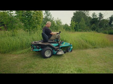 Видео: Тест райдера-газонокосилки STEVIMAN ZR 107 HQ