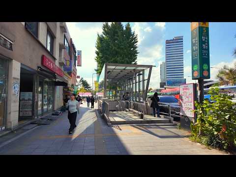 Видео: Прогулка от Хондэ до станции Дансан | Пешеходная экскурсия по Сеулу | 4K HDR