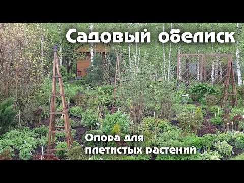 Видео: Обелиск - опора для роз и других плетистых растений