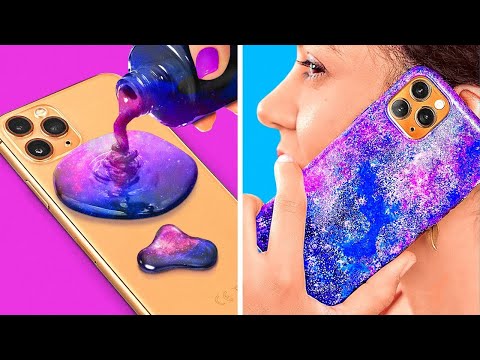 Видео: КРУТЫЕ ПОДЕЛКИ ДЛЯ СМАРТФОНА || Веселые лайфхаки и креативные идеи для телефона
