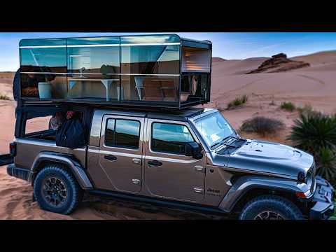 Видео: НОВЫЙ РАСШИРЯЮЩИЙСЯ КАМПЕР ДЛЯ ГРУЗОВИКА ИМЕЕТ ПАНОРАМНЫЙ ВИД