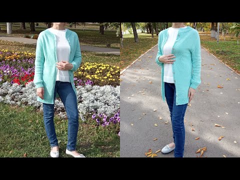 Видео: Кофточка спицами, реглан погон//Подробный мастер класс для начинающих//2 часть.
