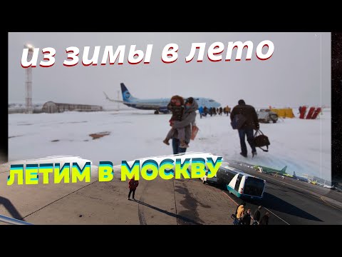 Видео: Самолет Полярный Москва. Обзор полета, Аэропорт Домодедово