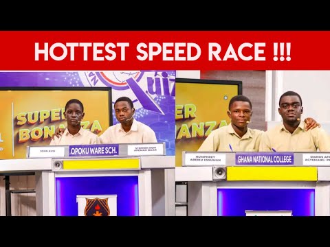 Видео: Хе-хе😳 Какое напряжённое столкновение в гонке на скорость между OWASS и сборной Ганы | #NSMQ2024