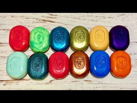 Видео: ASMR Soap/ cutting dry paint soap/ резка сухого крашенного мыла
