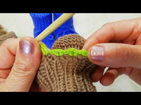 Видео: Простая обвязка края. Фестоны крючком. Crochet festons (№8)