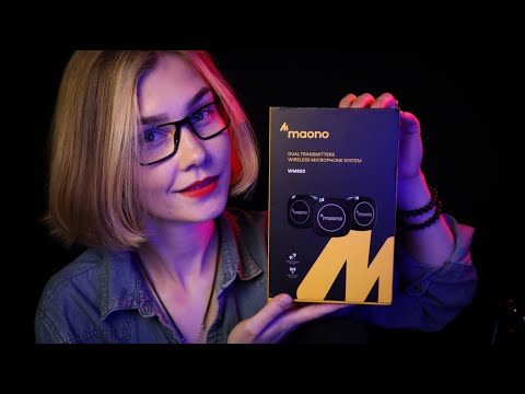 Видео: ⚡️АСМР экстремально близкий шепот┃тест петличных микрофонов от Maono┃ASMR extreme whisper