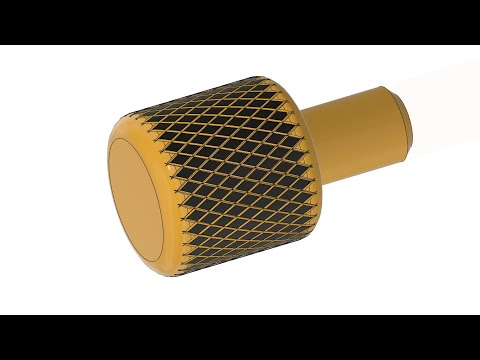 Видео: P.40. Knurl surface in Fusion 360 / Моделируем насечки во Fusion 360