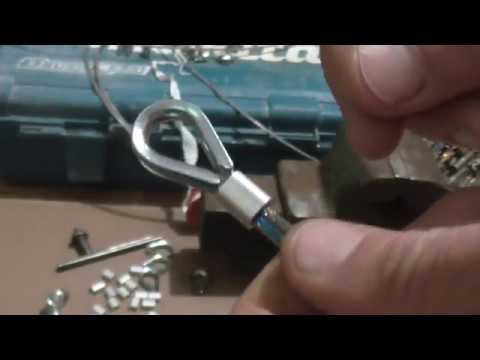 Видео: Обжимка (опрессовка)  муфт  на трос.