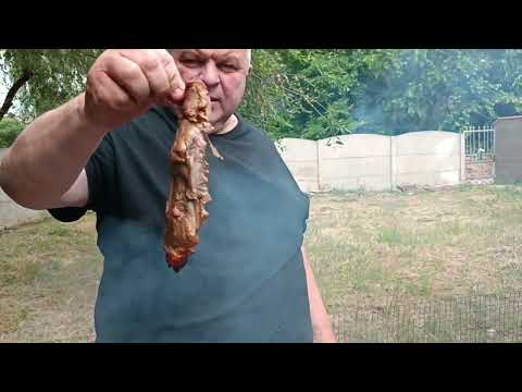 Видео: копченая куриная спинка