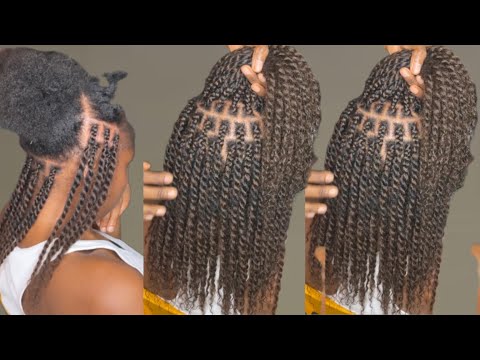 Видео: Как сделать мини-закрутку на натуральных волосах с использованием натуральных афро-волос #закрутк...