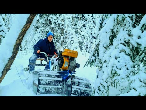 Видео: Построил и испытал самый ПРОХОДИМЫЙ мотоблок на гусеничном ходу!!! Я был удивлен его проходимостью!!