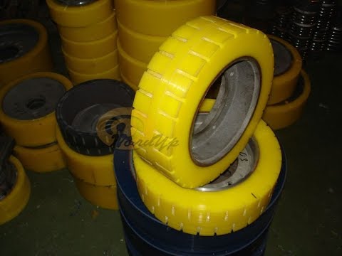 Видео: Полиуретановые колеса. Гуммирование, Восстановление, Ремонт.