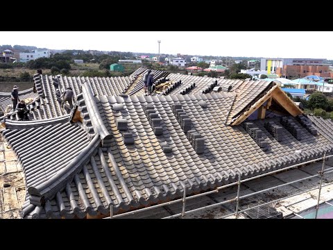 Видео: Корейские традиционные дома, корейские руки, часть 1. ㅣ4. Укладка черепицы