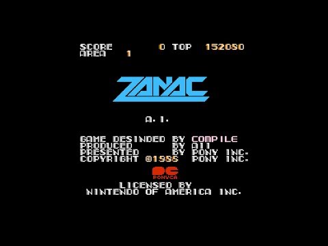 Видео: Zanac (NES): Полное Прохождение
