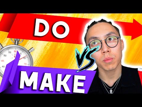 Видео: РАЗНИЦА МЕЖДУ DO & MAKE МЕНЬШЕ ЧЕМ ЗА 10 МИНУТ *английский быстро*