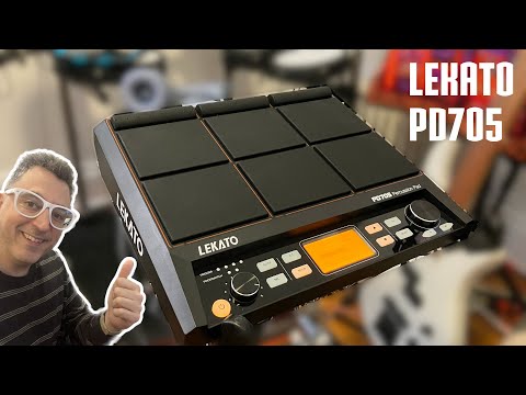 Видео: Lekato PD705 Percussion Pad — бюджетный SPD-SX — электронный барабанный сэмпл-пэд
