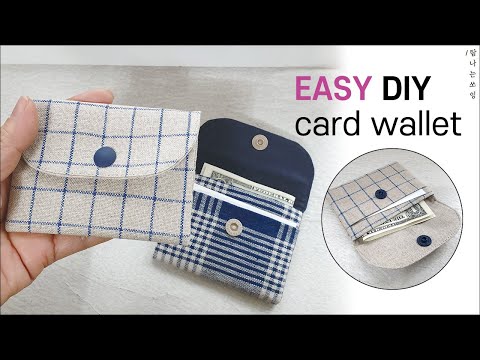 Видео: DIY легкий бумажник карты | Шитье для начинающих |Уроки шитья [Sewing_tam]
