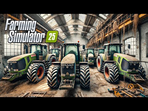 Видео: Найдены заброшенные сараи с тракторами Claas повсюду | Farming Simulator 25
