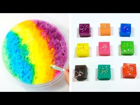 Видео: Самые удовлетворяющие видео слизи ASMR | Новый сборник странно удовлетворяющих 2019 | 41