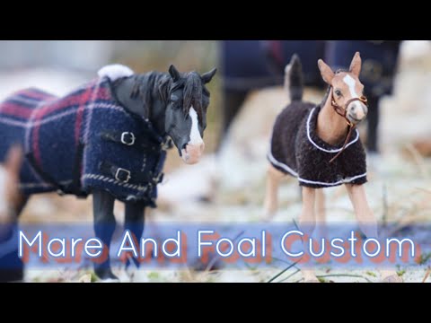 Видео: Рисуем вороную кобылу и гнедого жеребёнка! — Индивидуальная/реконструкция модели лошади