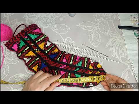 Видео: Вяжем высокие джурабы. Заключительная часть